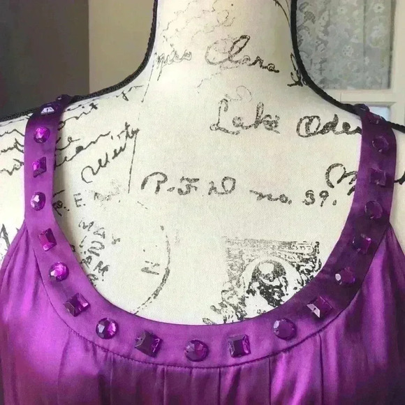 Express Satin, jewel embellished, empire waist top - Picture 2 of 7